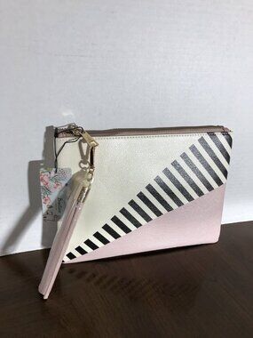 Brentano Clutch Bag Pouch In Pink 9.5” x 8”
